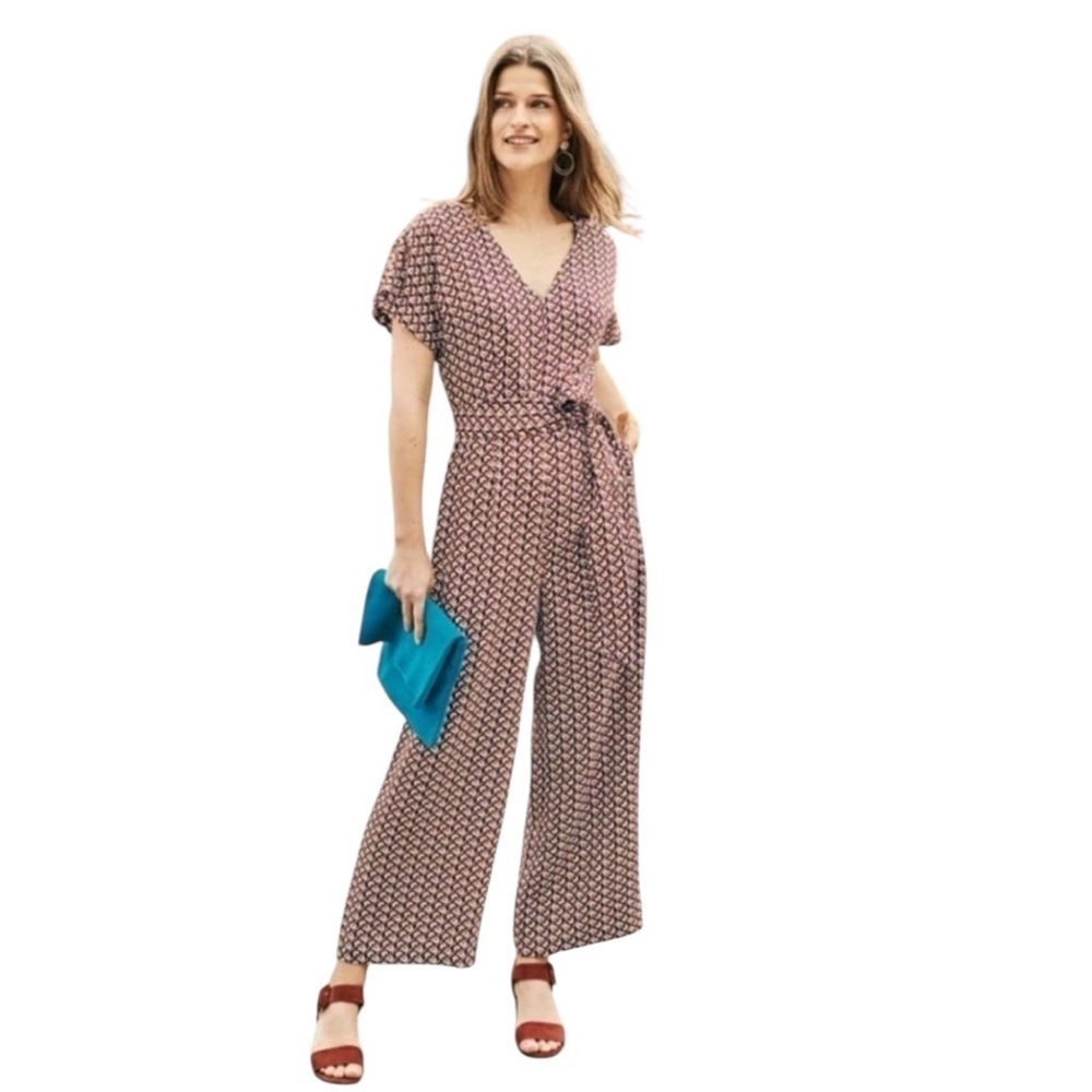 Boden Romilly Short Sleeve Jumpsuit – Size 12R